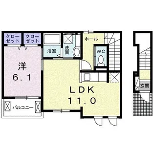 エクセレントヒルIV【2階】の間取り
