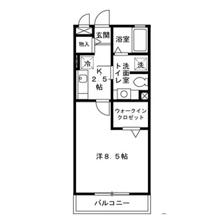 サニーフラット三ツ沢【2階】の間取り