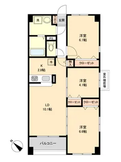S-FORT青葉しらとり台【4階】の間取り