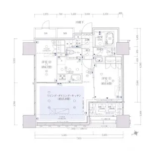 ローレルタワールネ浜松町【20階】の間取り