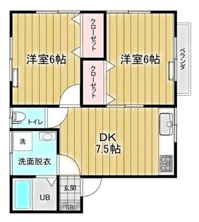 パークビューア【1階】の間取り