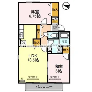 グランシャリオ A棟【2階】の間取り