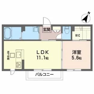 シャーメゾンロハス【1階】の間取り