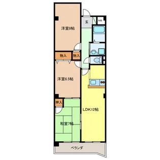 CASA NAGARA PARK【1階】の間取り