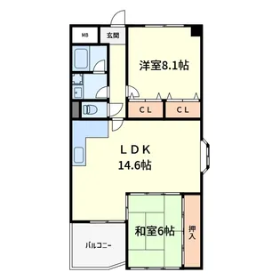アビリティコート【1階】の間取り
