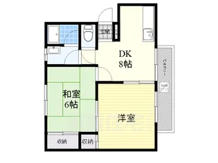 三島ハイツ【1階】の間取り