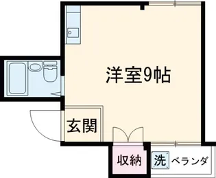 スチュディオエトレ88【1階】の間取り