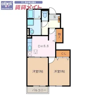 メゾン ラルゴ C棟【1階】の間取り