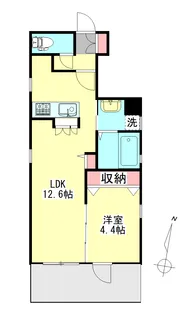 ヘリファルテ【1階】の間取り