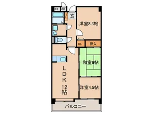 グランKs【6階】の間取り