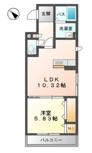 セピアディアコート B棟【2階】の間取り