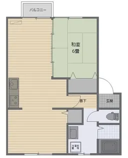 セントポールII【1階】の間取り