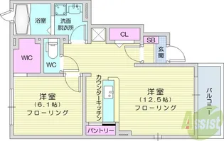 ガーデンコートエアリー【1階】の間取り