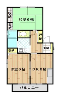サニーハイツ栗原A【1階】の間取り