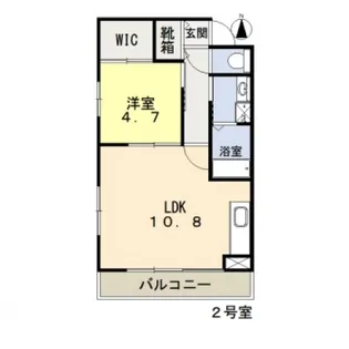 カーサあくら通り【4階】の間取り