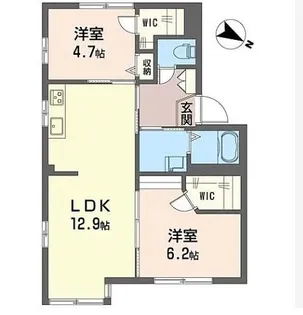 クレストB【1階】の間取り