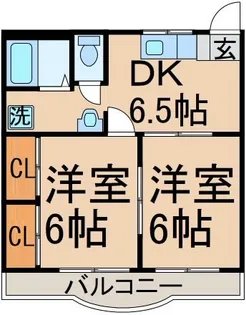 グレースマンション タジリ【2階】の間取り