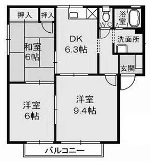 フレグランスみぶ A棟【2階】の間取り