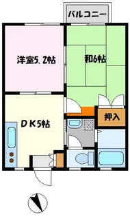 YK北小金【2階】の間取り