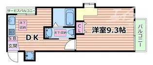 プルメリア新大阪【5階】の間取り