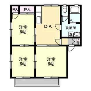 ガーデンハウスII【1階】の間取り