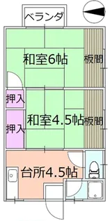 松岡文化【2階】の間取り