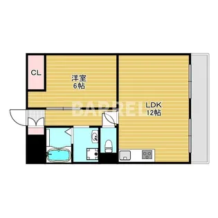 ベリエーブ三宅【4階】の間取り