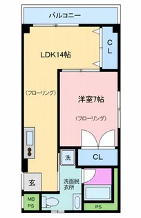 弥生町ビル【2階】の間取り