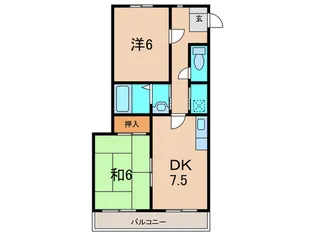 マイハビテーション【3階】の間取り