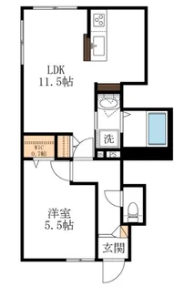 シンフォニー池上【1階】の間取り