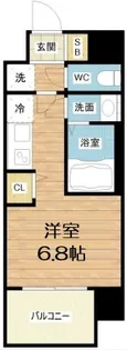 セレニテ十三ミラク【4階】の間取り