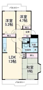 サンモール大宮【4階】の間取り