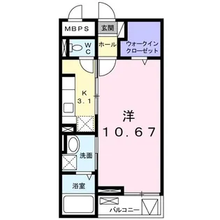 ナオパウム【1階】の間取り