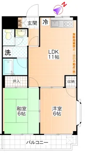 ハピネス藤和【2階】の間取り