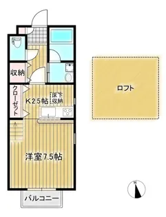 メゾン・ルイール【1階】の間取り