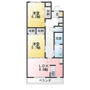 ブルースカイマンションIII【5階】の間取り