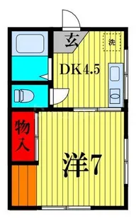 橋本コーポ【1階】の間取り
