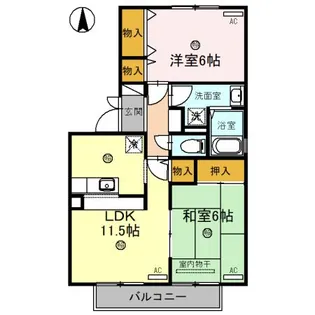 ネオパーチェ【2階】の間取り