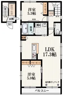 ハウス北参道【3階】の間取り