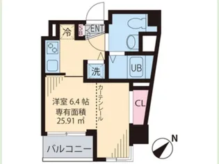 ヴィラージュ高円寺【3階】の間取り