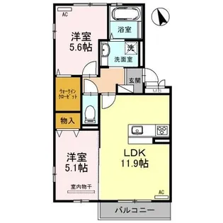 シャルマン【3階】の間取り
