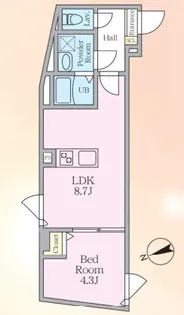 エルファーロ中野IX【3階】の間取り