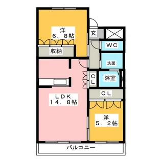 グランディアIII【1階】の間取り
