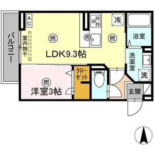 レジデンス健光【1階】の間取り
