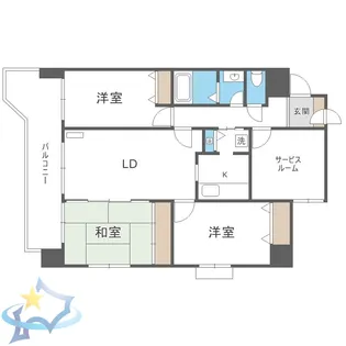 リラハイツ表参道【3階】の間取り