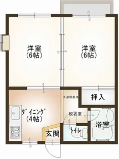 サンハイツ木下A棟【1階】の間取り