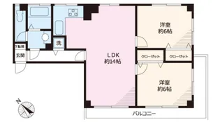 茗荷谷サンハイツ【3階】の間取り