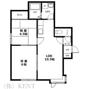 メゾンドサカエII【2階】の間取り