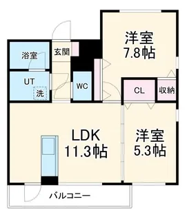 サニーハイツ【3階】の間取り