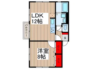 レジ-ナ北大宮【2階】の間取り